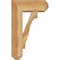 Ekena Millwork Balboa Craftsman Rough Sawn Bracket w/ Offset Brace, Western Red Cedar, 8"W x 20"D x 32"H BKT0806X20X32BOA04RWR - alternate 4